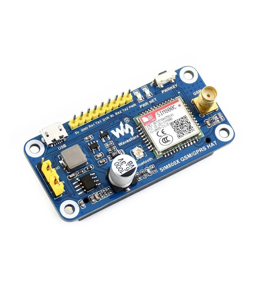 AiSpark GSM/GPRS/Bluetooth шляпа для Raspberry Pi 2B/3B/3B+/Zero W SIM800C поддерживает SMS/DTMF/HTTP/FTP/MMS/email и т. д