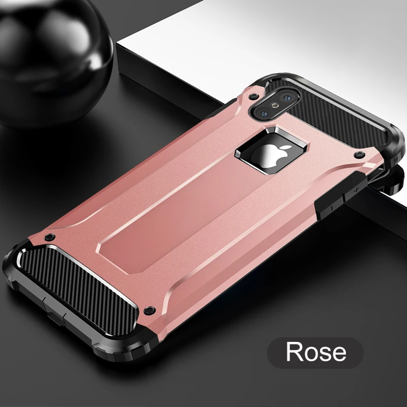 Защитный противоударный чехол для iPhone 11 Pro Max X XS Max XR 7 8 6 6s Plus Hybrid Armor чехол для iPhone 5 5S SE 7 8 X 11Pro 10 чехол s - Цвет: RsGold