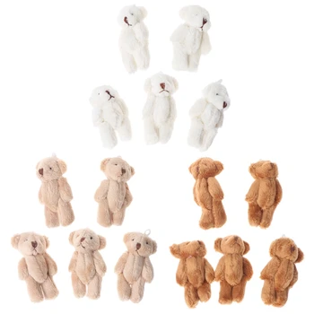 

Drop Ship 5PCS Kawaii Small Bears Plush Soft Toys Pearl Velvet Dolls Gifts Mini Teddy Bear