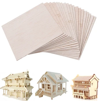 

20pcs DIY Model Balsa Plate Sculpture Paint Wood Sheet Sand Table Hobby Ship House Mark Aircraft Military Lightweight