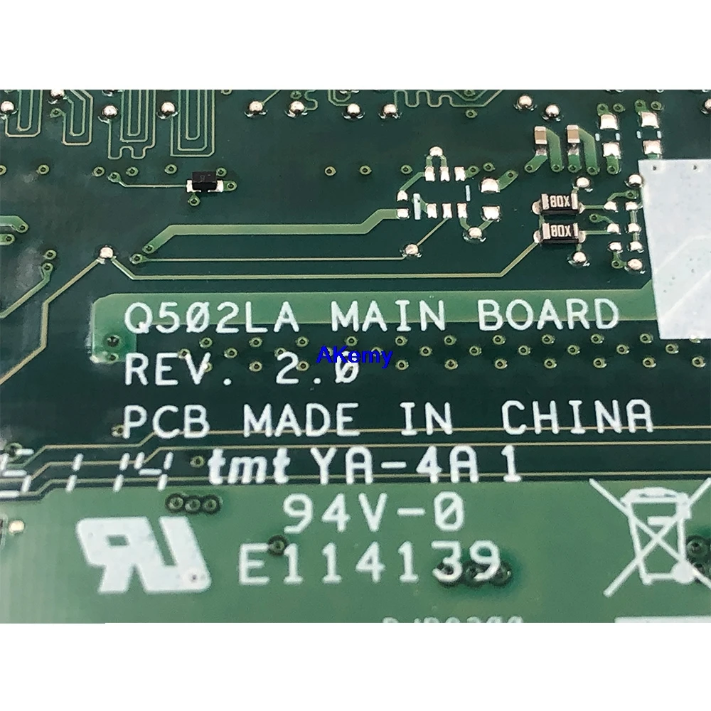 Akemy Q502LAB материнская плата для ноутбука ASUS Q502LAB Q502LA Q502L материнская плата с I5-5200U 4GB-RAM