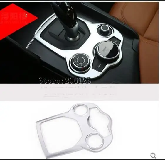 

ABS Chrome Car Gear Paddle Panel Cover DSG Sticker Car styling For Alfa Romeo Giulia Stelvio 2017 18 accessories