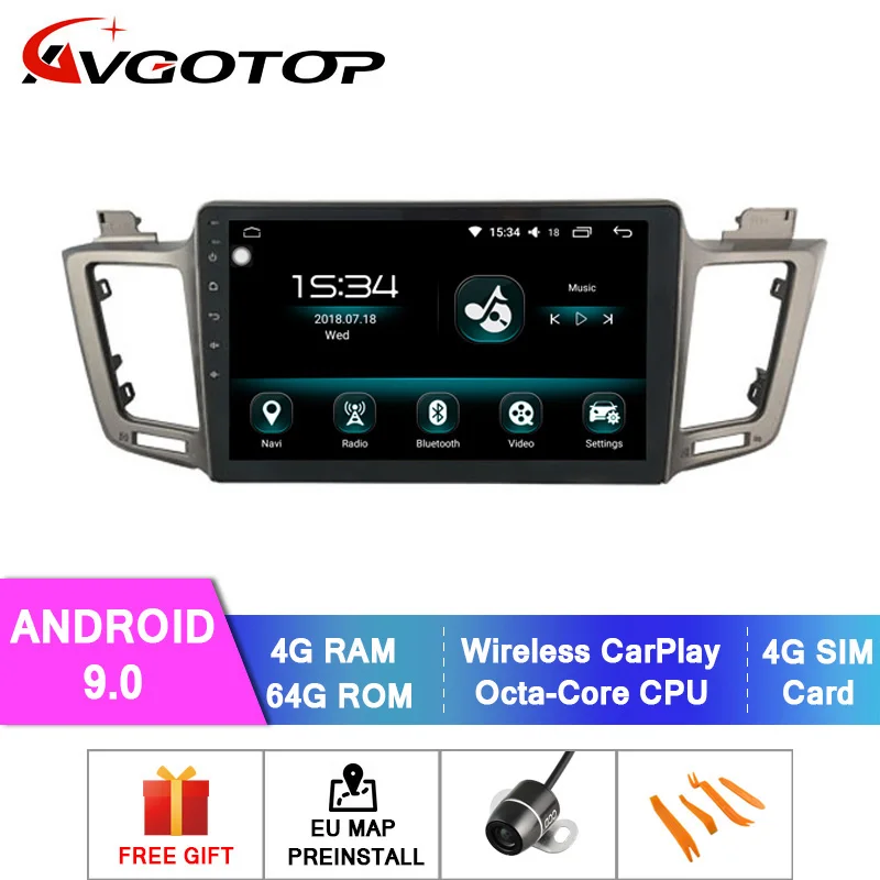 Cheap AVGOTOP Android 9.0 DVD Car Player For TOYOTA 2013-2016 RAV4 4GB RAM 64GB FLASH BIG SCREEN in car dvd player 0 Cheap AVGOTOP Android 9.0 DVD Car Player For TOYOTA 2013-2016 RAV4 4GB RAM 64GB FLASH BIG SCREEN in car dvd player 0