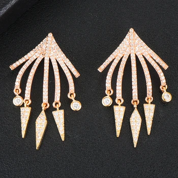 

GODKI 44mm Elegant Octopus Fashion Cubic Zirconia American Wedding Party Earring High End Jewelry for Women