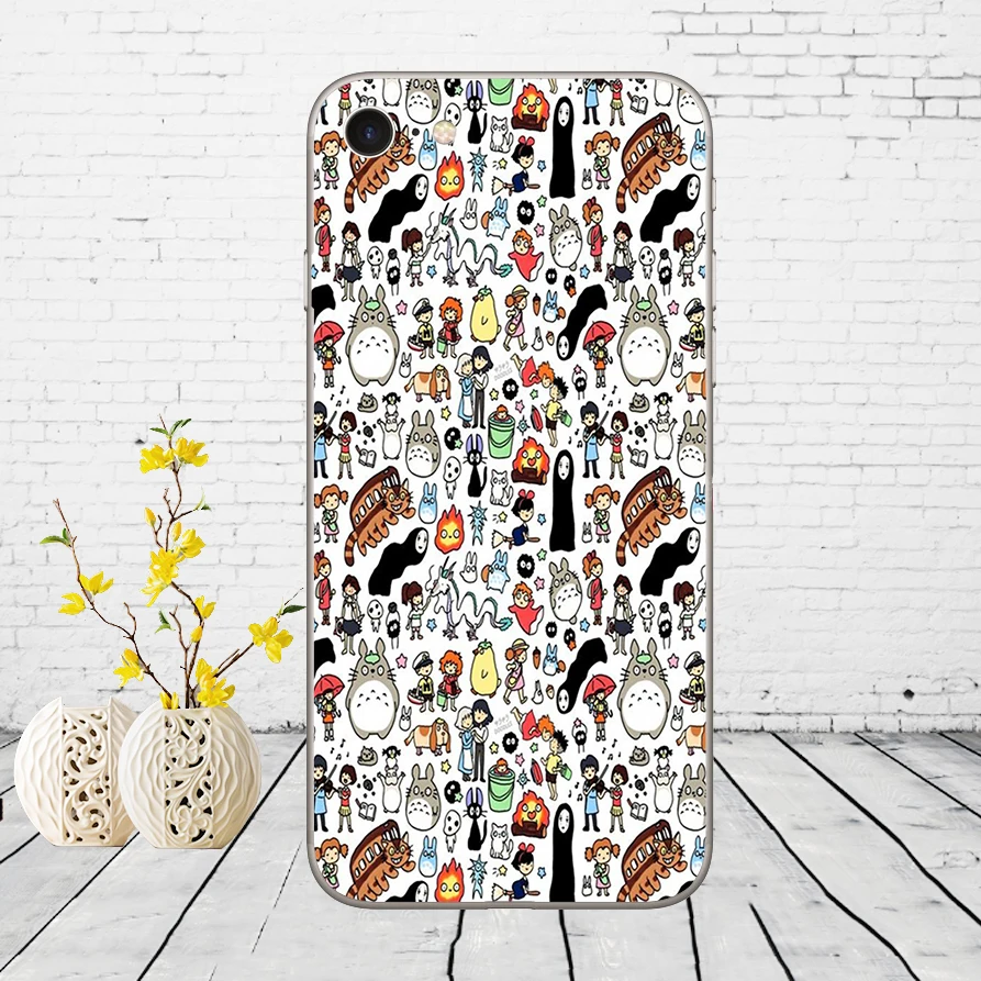 8 166DD Мой сосед Тоторо студия Ghibli Cut Мягкий силиконовый чехол для iPhone 5 5S SE 6 6s 8 plus 7 7 Plus X XS SR MAX чехол - Цвет: 8
