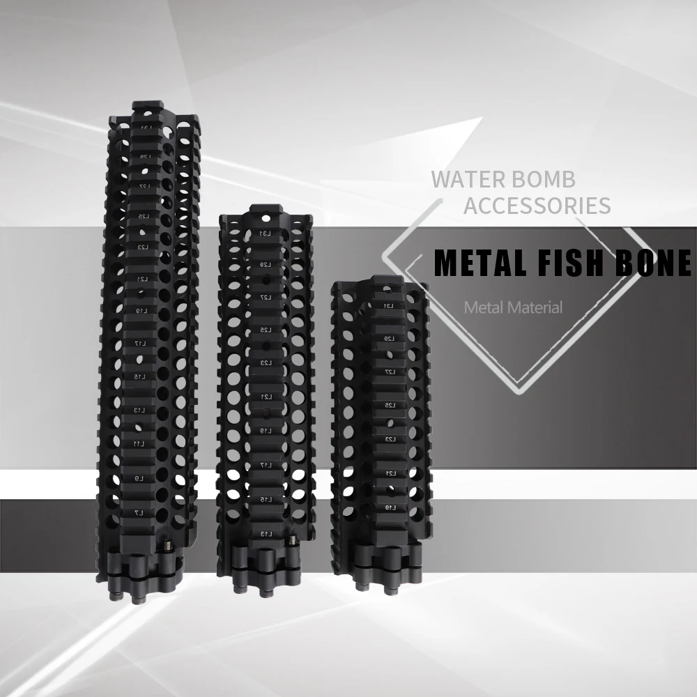

MK 18 Handguard Tactical Rail Guide 7" 9" 12" Fish Bone M4 Modified Accessories Metal Handguard Tactical Rail Straight Fixed Ra