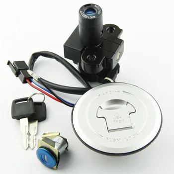 

Motorcycle Ignition Switch Fuel Gas Tank Cap Cover Seat Lock Key Set Kit For Honda CB250 Hornet FMX650 2005-2006