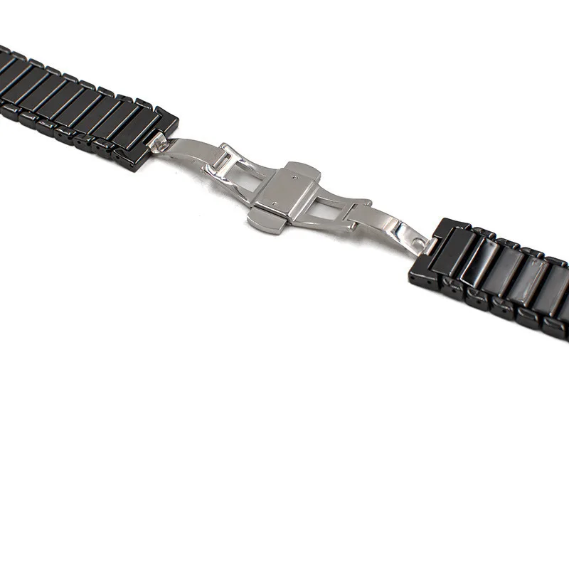 Сменный ремешок для наручных часов для Huami AMAZFIT 1/2/2 s металлическая бабочка туфли с ремешком и пряжкой Керамика бамбуковый ремешок для часов 22 мм 1SH