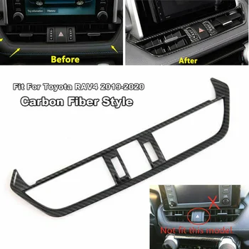 

Carbon Fiber Air Vent Trim Center For Toyota Rav4 2019-2020 Car Interior