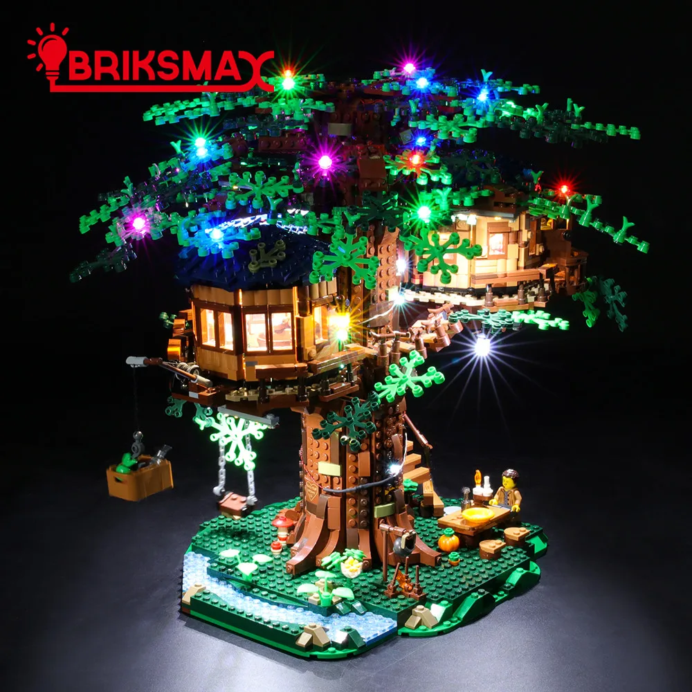 BriksMax Led Light Up Kit для идей серии дерево дом игрушки строительные блоки комплект освещения совместим с 21318(весеннее шоу