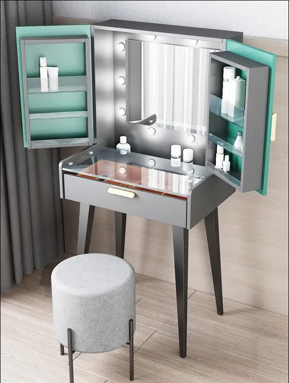 

Multifunctional dressing table table small apartment bedroom mini modern dressing table