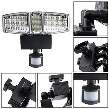 

SOLLED 178LEDs Solar Light Motion Sensor Light Waterproof Security Lamp for Outdoor Patio Yard Gardren 11W 900LM