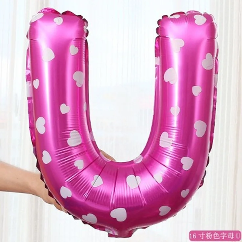 Воздушные шары на день рождения, 21 дюйм, 1 шт, Высококачественная алюминиевая пленка, розовые английские маленькие буквы, воздушный шар для девочек, для дня рождения, вечеринки, сделай сам, товары для любви