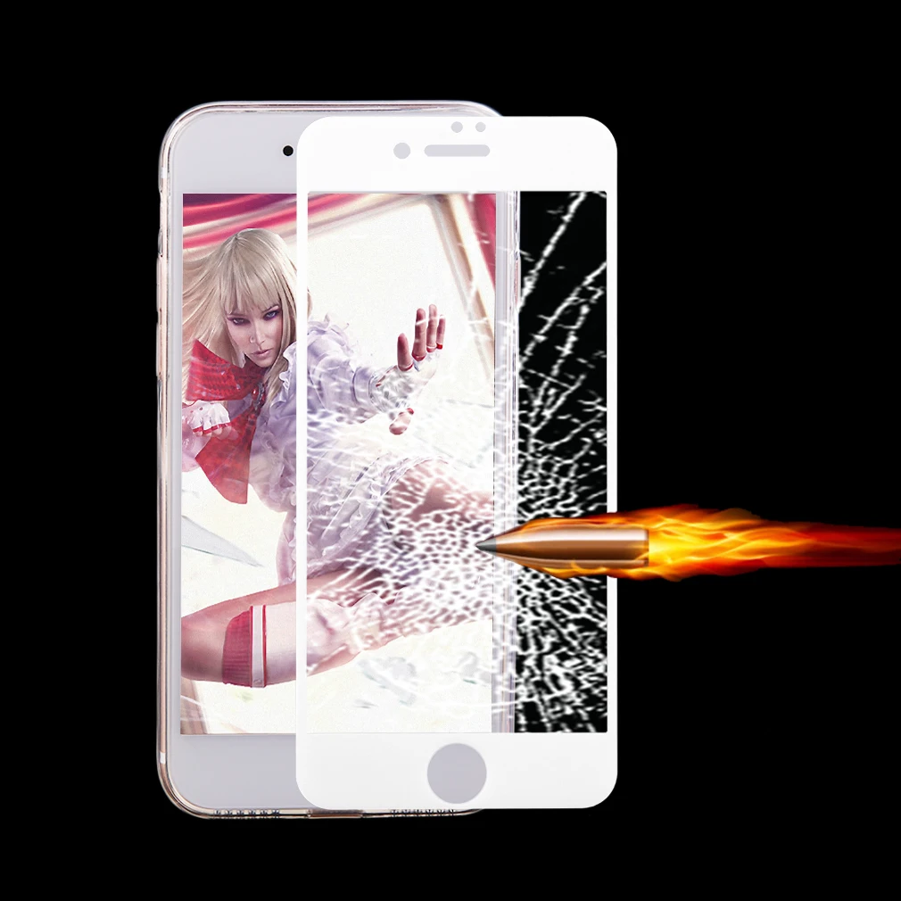Модный портативный смартфон защитный чехол для Iphone 7 TPU чехол+ Закаленное стекло Защитная пленка для экрана
