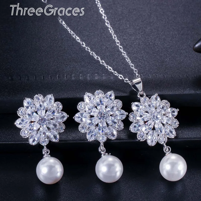Комплект из колье и серёг с искусственным жемчугом|earrings set for women|necklace earring setset women |