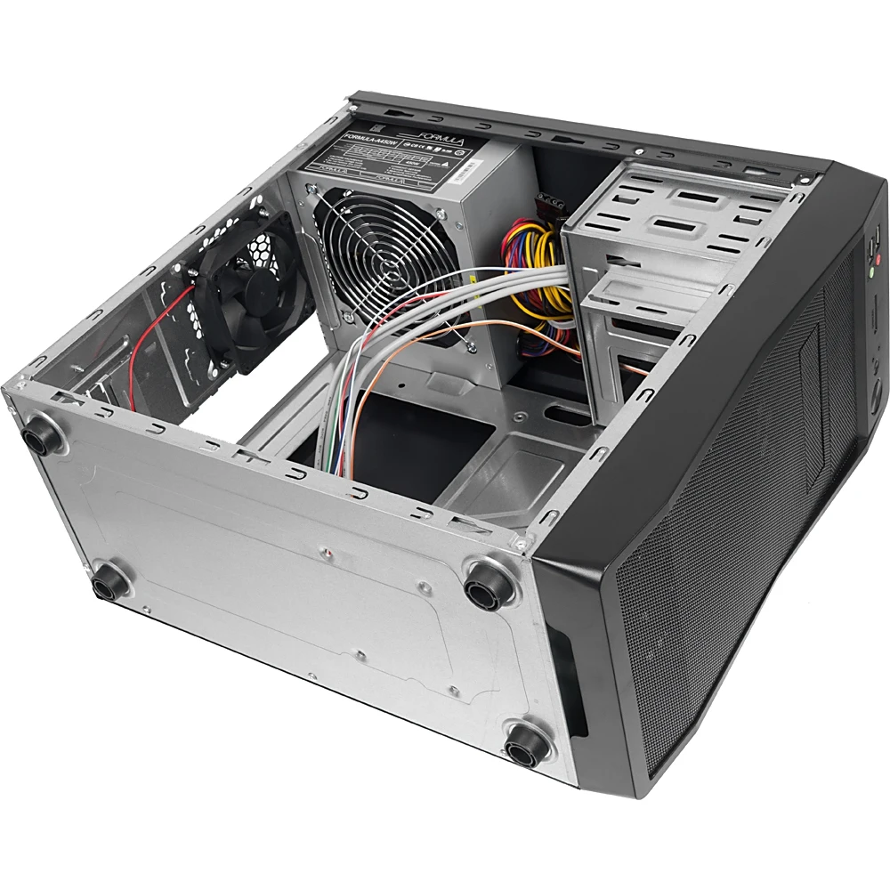 Корпус Formula FM-602 черный 450W mATX 2x120mm 2xUSB2.0 audio
