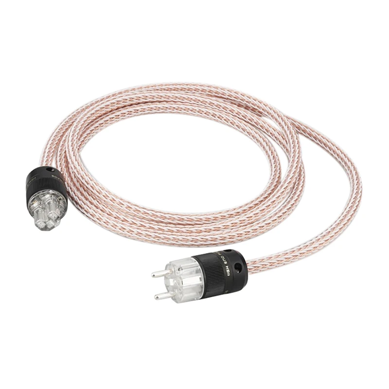 Audiophile Power Cord,HiFi Audio Universal AC Power Cable for Amplifier