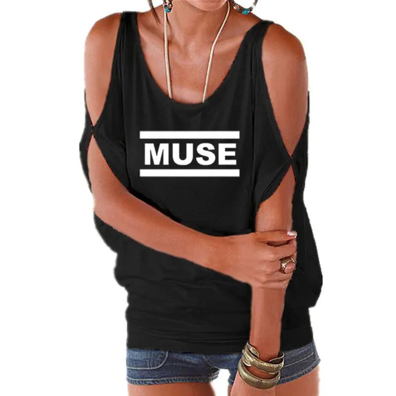 Muse футболка s M L для женщин muse летние сексуальные платья с открытыми плечами