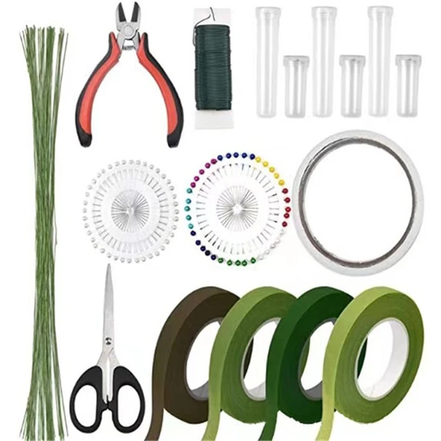 DIY Floral Arrangement Tools Kit Floral Wire Cutter Scissors Double-sided  Adhesive Tapes Flower Supplies