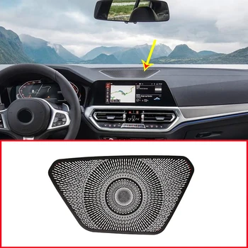 

For BMW 3 Series G20 G28 2019 2020 Car Accessories Aluminum Alloy Car Dashboard Speaker Cover Trim