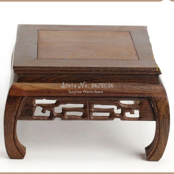 Solid Wood Tea Table Rosewood Carving Decoration Base Vase Buddha Kistler Display Rack Multi-use Rectangle Small Coffee Table Solid Wood Tea Table Rosewood Carving Decoration Base Vase Buddha Kistler Display Rack Multi-use Rectangle Small Coffee Table
