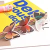 6 Pieces / Set Of Classical Literary Paper Bookmarks Cute Butterfly Cartoon Bookmark Paper Clip Office Learning Stationery Gift ► Photo 2/6