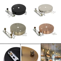 10x20mm Metallic Iron Socket Lamp Base Holder Ceiling Canopy Wall Sconce Mount LED Base Vintage Pendant Light Lamp Disc Base