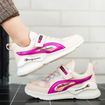 

Girls Shoes 2020 New Spring Children Sneakers Middle Board Shoes Fashion Sport Runnnng Shoe Breathable Mesh Anti-Slippery 26-37