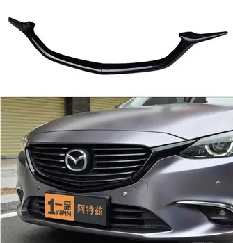 

ABS Black Car Front Bumper Mesh Grille Grills Strip Trims Cover For Mazda 6 M6 MAZDA6 2017 2018 2019 Year