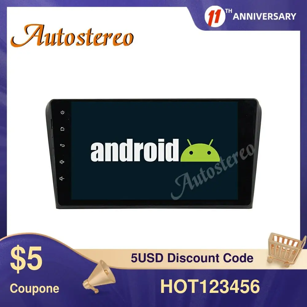 Android 9 8-ядерный автомобильный без DVD-плеера GPS-навигация для Mazda 3 2010-2012
