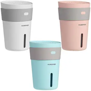 

260ml Air Humidifier 7 Colors LED Fine Atomization Visual Tank Non Slip Bottom Essential Oil Diffuser Ultrasonic Aromatherapy