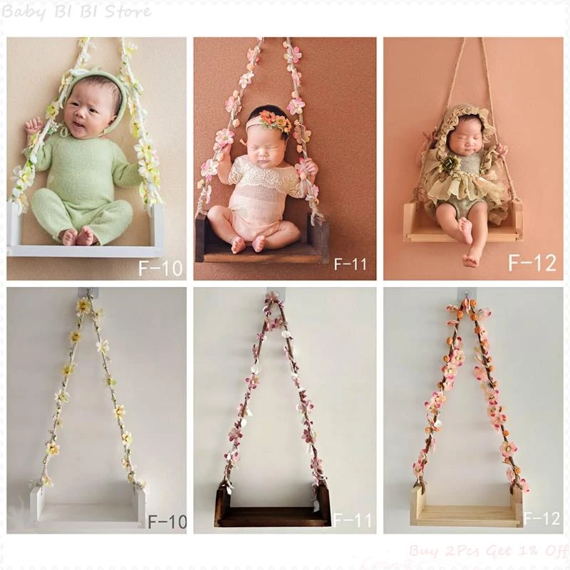 Baby Clothing Set comfotable 1 Pc Newborn Baby Girls Photography Props Photography Wooden Swings Seats Props Hanging Swing Seat for Baby Memorable Photo sun baby clothing set