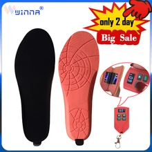 Подарок на год, 2000 мАч, нагревательные стельки, светодиодный пульт дистанционного управления, для мужчин и женщин, спортивная обувь из ЭВА, колодки, уличные, для катания на лыжах, стельки с подогревом