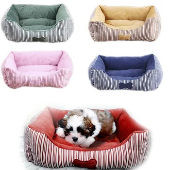 

[ready stock] Striped Kennel Small Kennel Dog Mat Dog Bed Pet Supplies