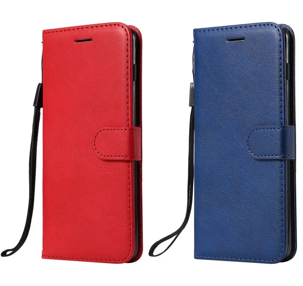 Elegant Solid Color Wallet Phone Case