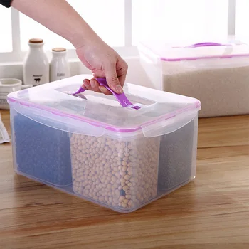 

Multifunction Refrigerator Freezer Storage Box Four Compartment Sealed Box Kitchen Food Storage Box Multi-Function Storage Boxes