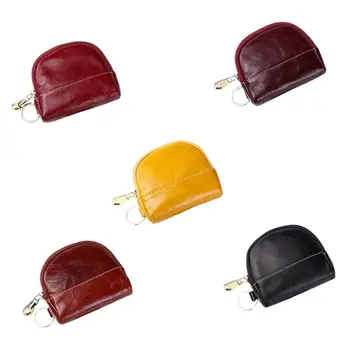 

Women Fashion Coin Purse Leather Change Wallet Pouch with Keyring Zipper Pocket