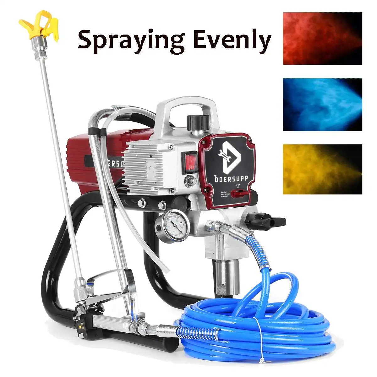 DOERSUPP Brushless High-pressure Airless Spray Gun Spraying Machine Professional Wall Painting DIY Power Tools | Инструменты