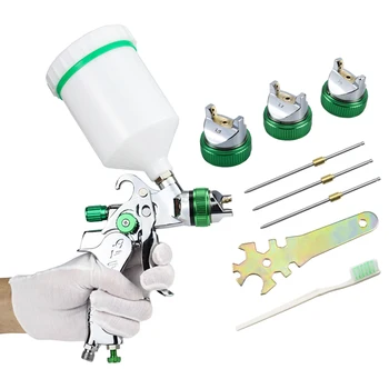 

HVLP Spary Gun Air Paint Gun 1.4/1.7/2.0mm Steel Nozzle Spray Gun Application Home/Commercial Manufacture Spray Painting Tool