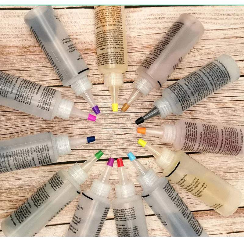 

12 Pcs Tie Dye Kit Non-toxic DIY Garment Graffiti Fabric Step Textile Coating QP2