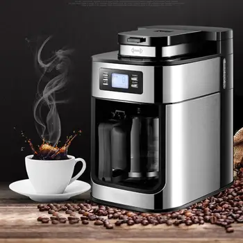 

1200ml Electric Coffee Maker Machine Household Fully-Automatic Drip Coffee Machines Tea Coffee Pot Home Kitchen Appliances
