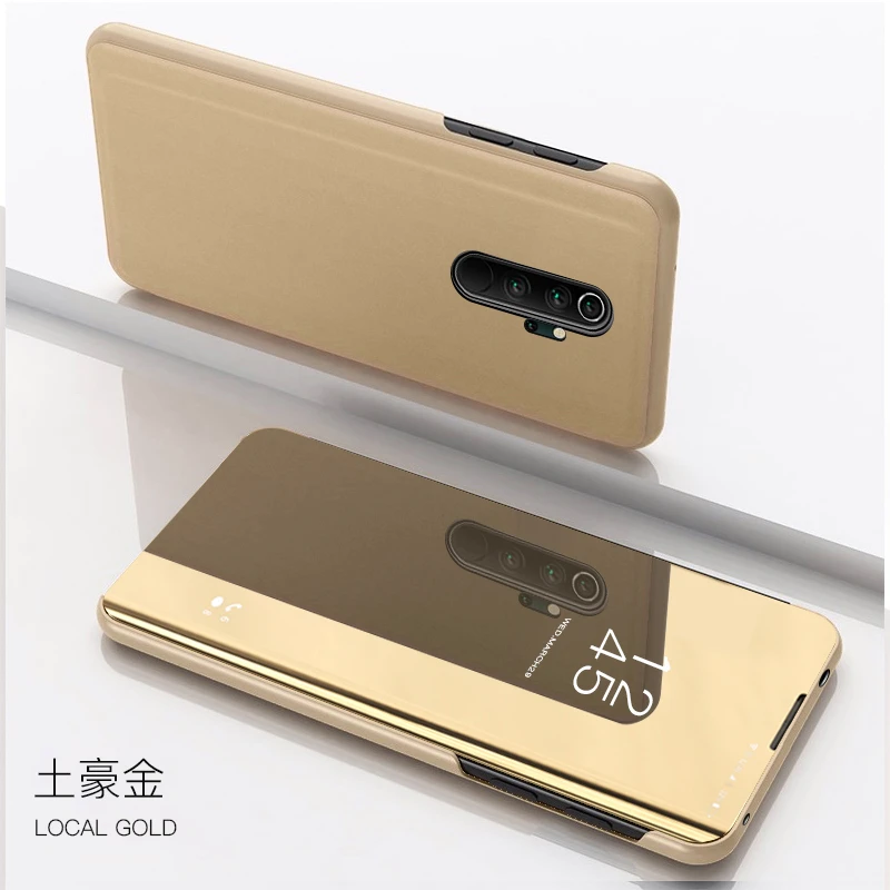 Умный зеркальный флип-чехол для телефона Xiaomi Redmi Note 8T Note 8 Pro из искусственной кожи, защитный чехол-подставка для Redmi 8 8A