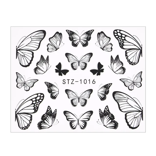 1Pcs Water Nail Decal and Sticker Flower Leaf Tree Green Simple Summer DIY Slider for Manicure Nail Art Watermark Manicure Decor TA611