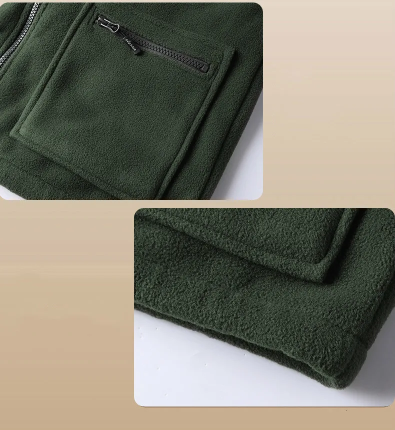 4XL, осенне-зимняя шерстяная флисовая куртка, Мужская, плюс бархат, толстый кардиган, теплое флисовое пальто, подкладка, для походов, рыбалки, спорта, улицы, куртки