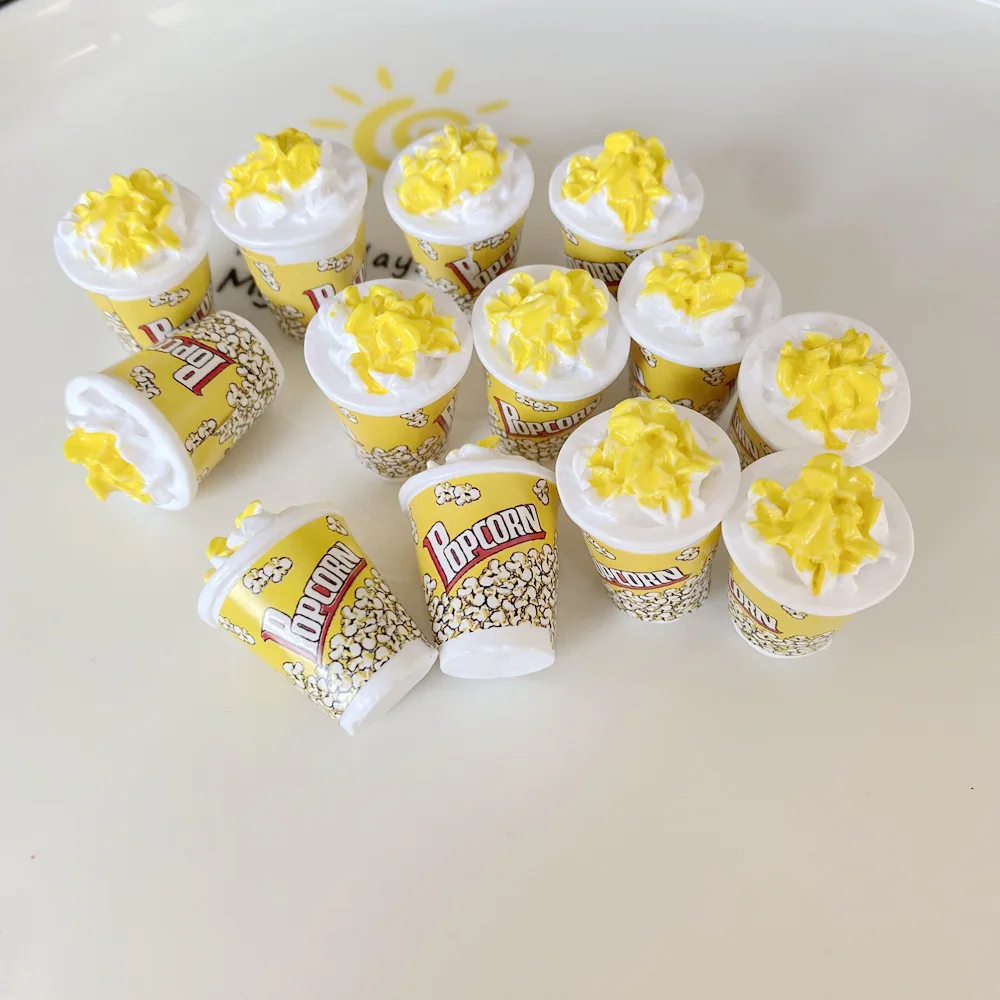 Doll Accessories 5pcs 1/12 Scale Popcorn for BJD Dolls Miniature Dollhouse Food Mini Popcorn Bucket for Dollhouse Decor Kids Toys