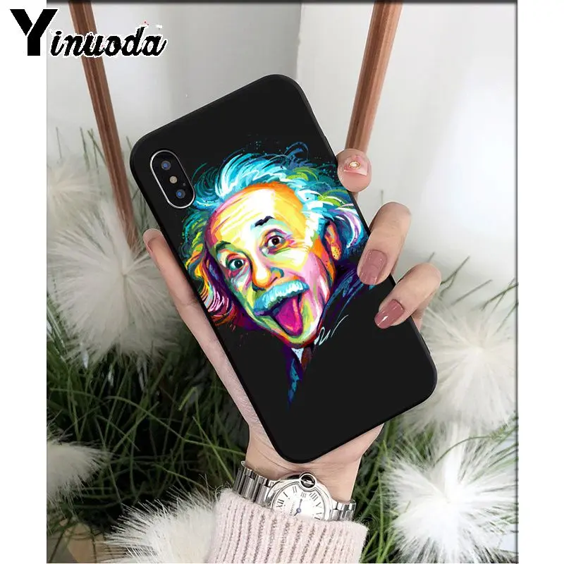 A10 Yinuoda E = mc2 Альберт Эйнштейн мягкий, силиконовый, из ТПУ чехол для телефона iPhone 8 7 6S Plus 5 5S SE XR X XS MAX Coque Shell - Цвет: A10