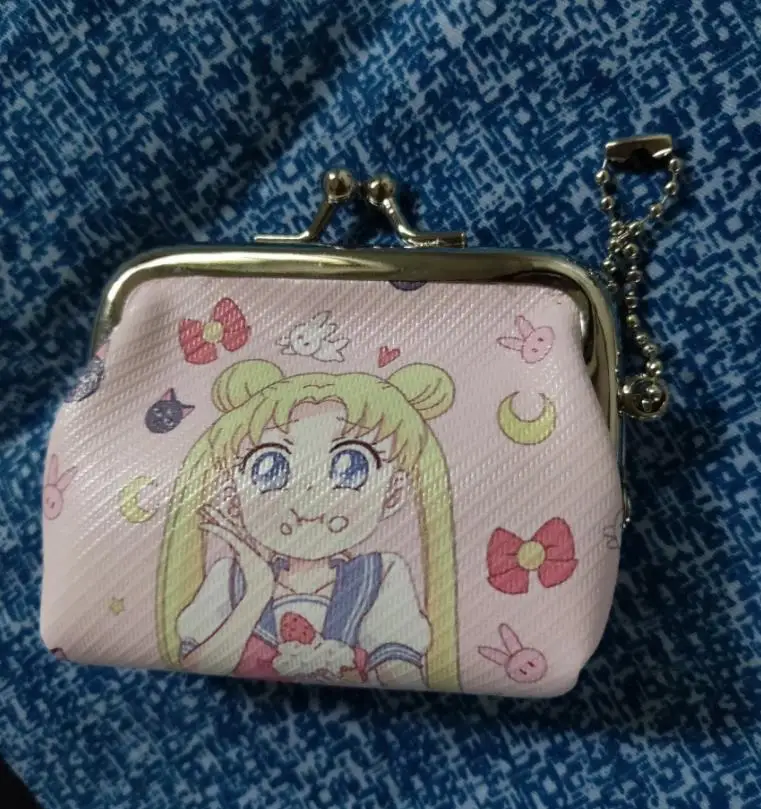 Женский японский милый кошелек с рамкой «Сейлор Мун», детский мини-кошелек для девочек, переносные кошельки из искусственной кожи, подарки - Цвет: 3