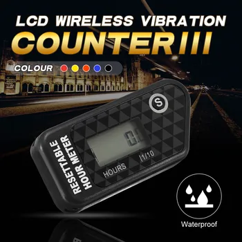 

Waterproof LCD Resettable Hour Meter Counter Maintenance Reminder In Black/Red Fit Motorcycle/ATV/Motorboat/Lawn mower