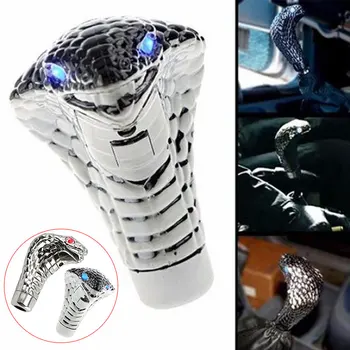 

Auto Gear Shift Knob Manual Gear Shift Knob Creative Car Gear Shift Knob Lever Gaitor Boot Cobra LED Eyes Universal