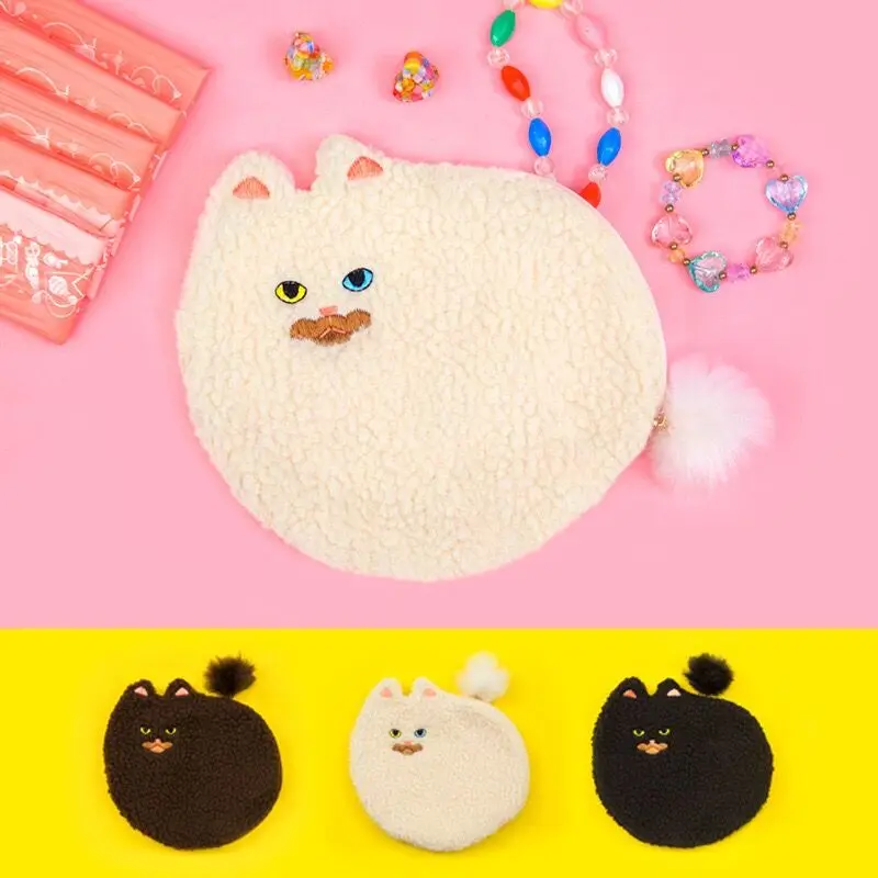 Bentoy Milkjoy флисовый плюшевый Кошелек для монет Женская сумочка сумка денег милый